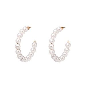 Pearl Hoop Earrings